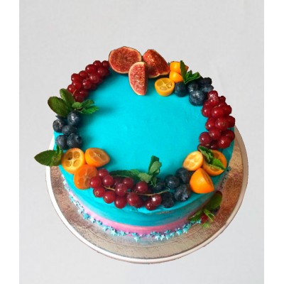 Торт на день рождения Малина-шоколад 1451